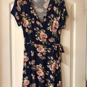 Floral wrap dress from Francesca’s
